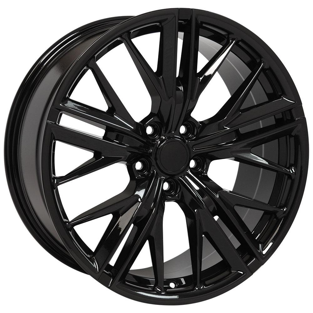 20" Replica Wheel CV25 Fits Chevrolet Camaro ZL1 20x8.5 Black Wheel