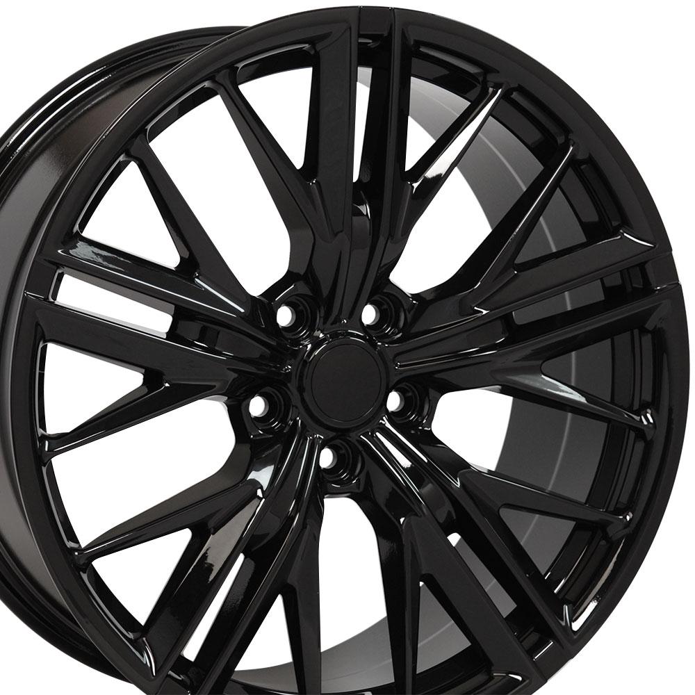 20" Replica Wheel CV25 Fits Chevrolet Camaro ZL1 20x8.5 Black Wheel