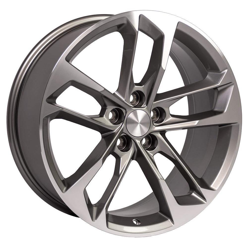 20" Replica Wheel CV29 Fits Chevrolet Camaro 20x8.5 Gunmetal Mach'd Wheel