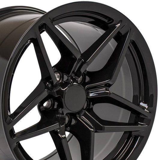 17" Replica Wheel CV31 Fits Chevrolet Corvette C7 ZR1 17x11 Black Wheel