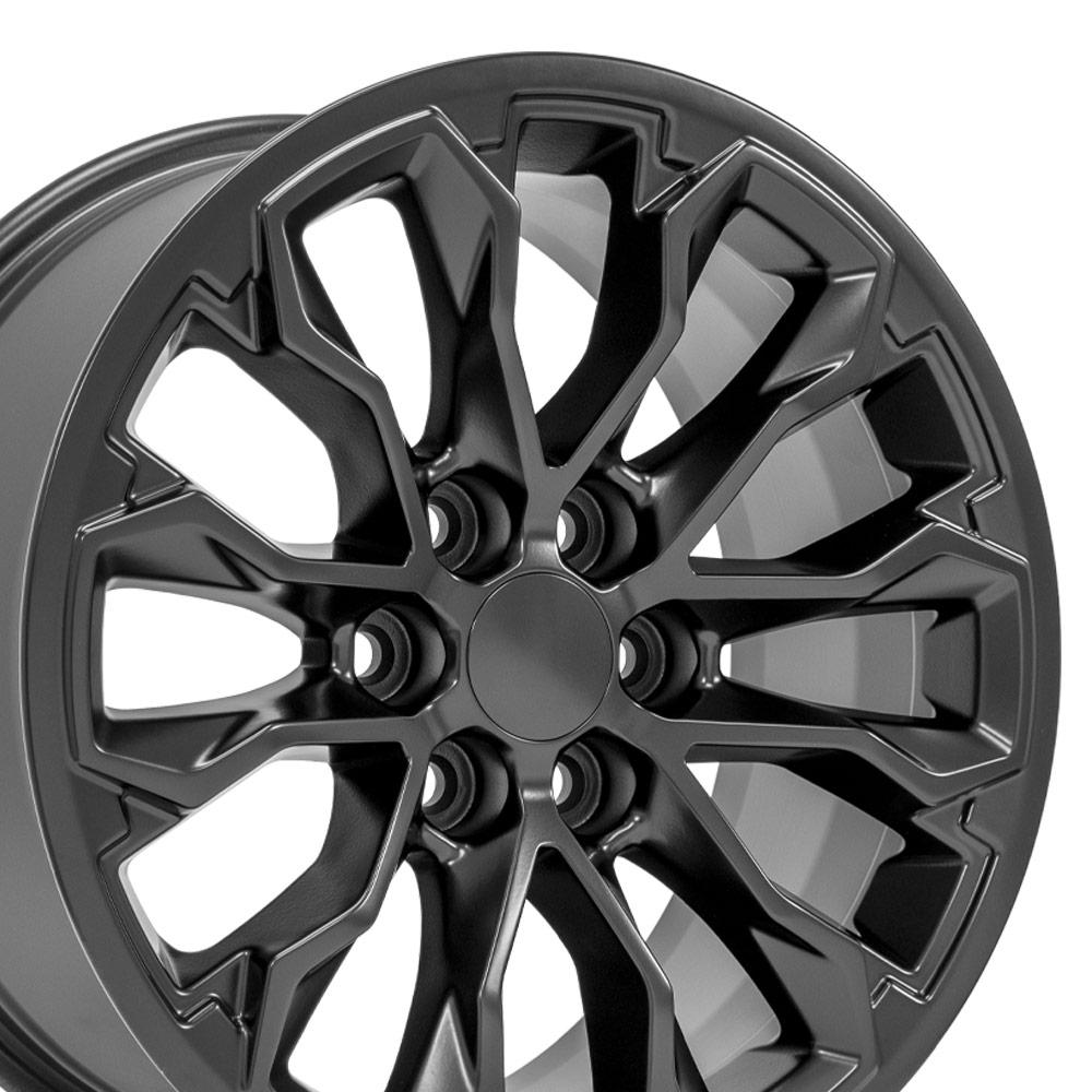 17" Replica Wheel CV54 Fits Chevrolet Colorado ZR2 17x8 Satin Black Wheel