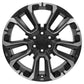 22 Inch Satin Black with Milled Edge Notched RST Style GM Replica Wheel