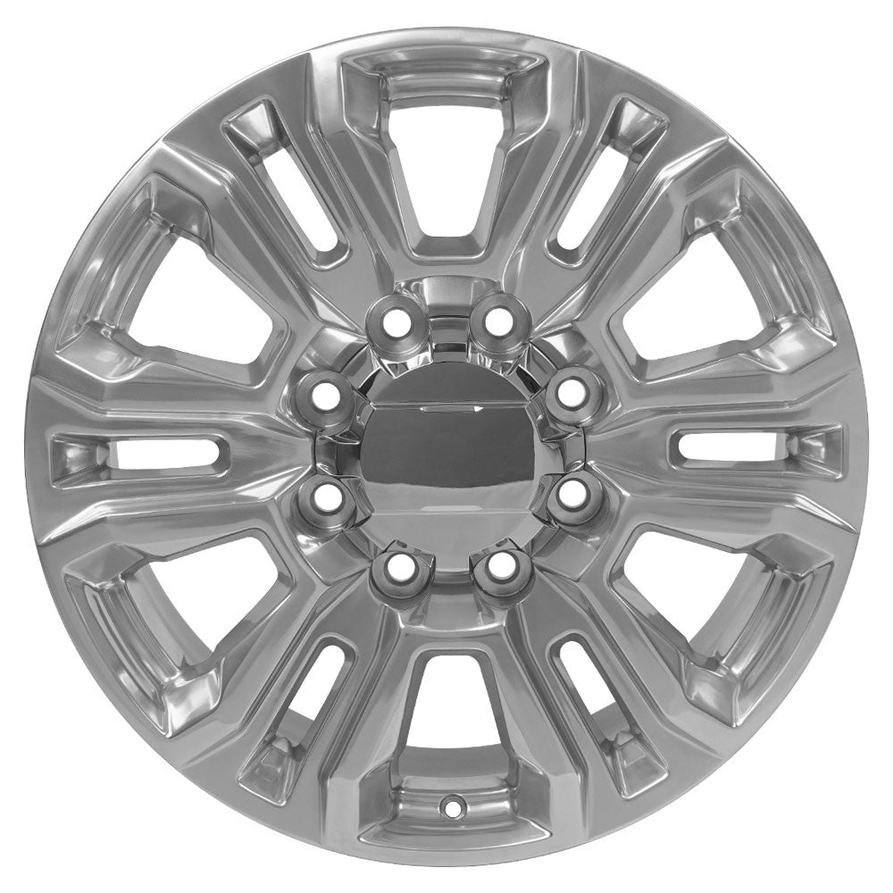 20 Inch Polished Split Spoke 8 Lug 8-165 GM Replica Wheel