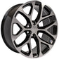 24 Inch Black and Machine Snowflake GM Replica Wheel