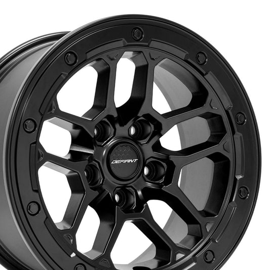 DEFIANT DF01 17x8 5x5" +12et in Matte Black