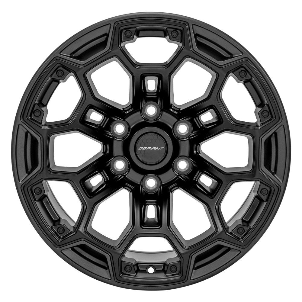 DEFIANT DF03 18x9 6x5.5" -12et in Matte Black w/ Matte Charcoal