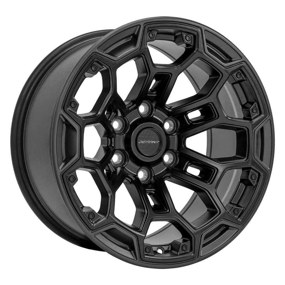 DEFIANT DF03 18x9 6x5.5" -12et in Matte Black w/ Matte Charcoal