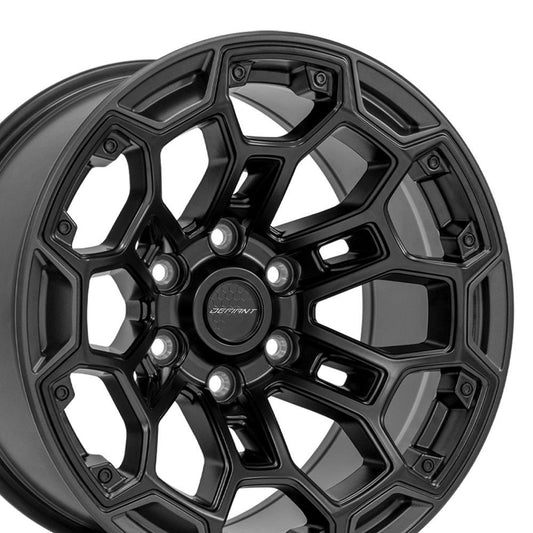 DEFIANT DF03 18x9 6x5.5" -12et in Matte Black w/ Matte Charcoal