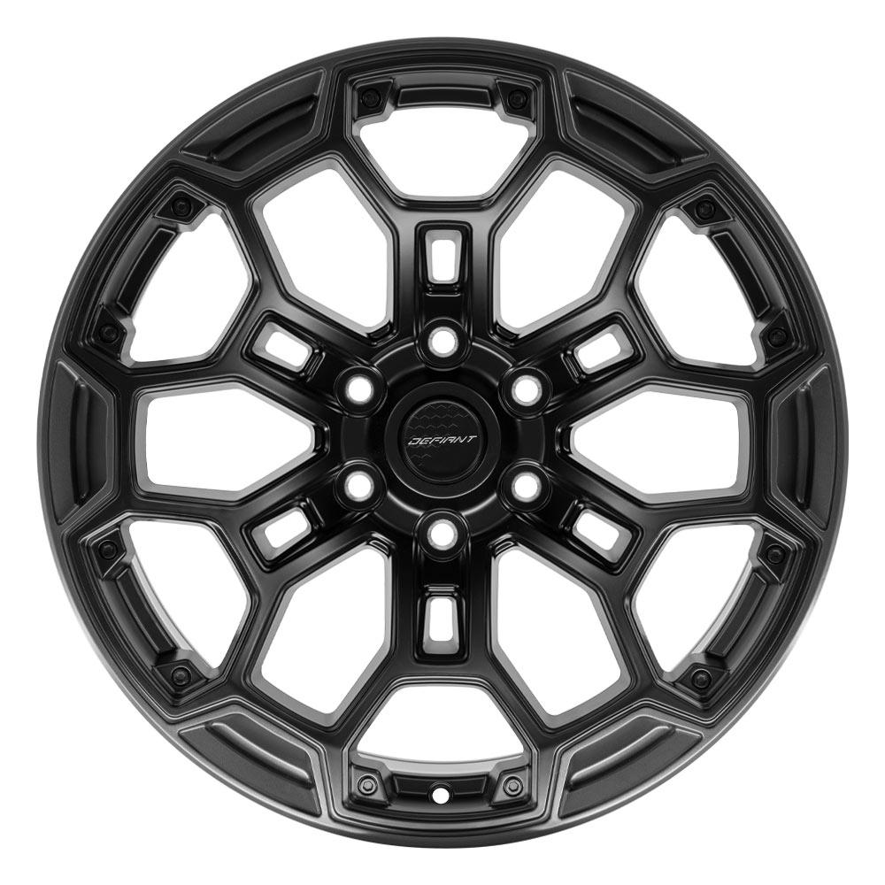 DEFIANT DF03 20x9 6x5.5" -12et in Satin Black w/ Satin Charcoal