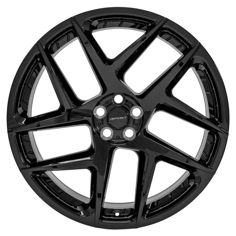 DEFIANT DF05 22x10 5x108mm +37et in Gloss Black