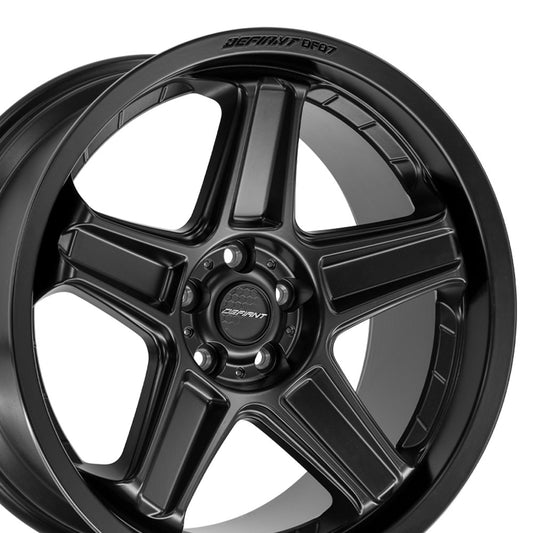 DEFIANT DF07 20x9.5 5x115mm +15et in Matte Black