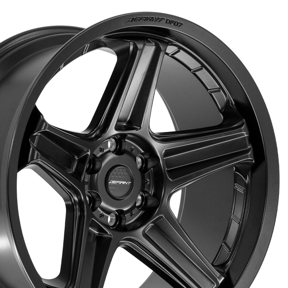 DEFIANT DF07 22x10 6x5.5" -12et in Matte Black