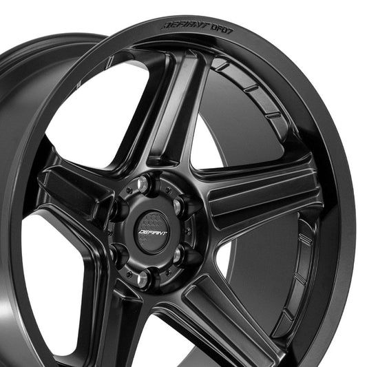 DEFIANT DF07 22x10 6x5.5" -12et in Matte Black