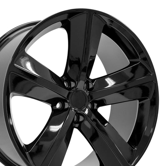 20" Replica Wheel DG05 Fits Dodge Charger SRT 20x9 Black Wheel