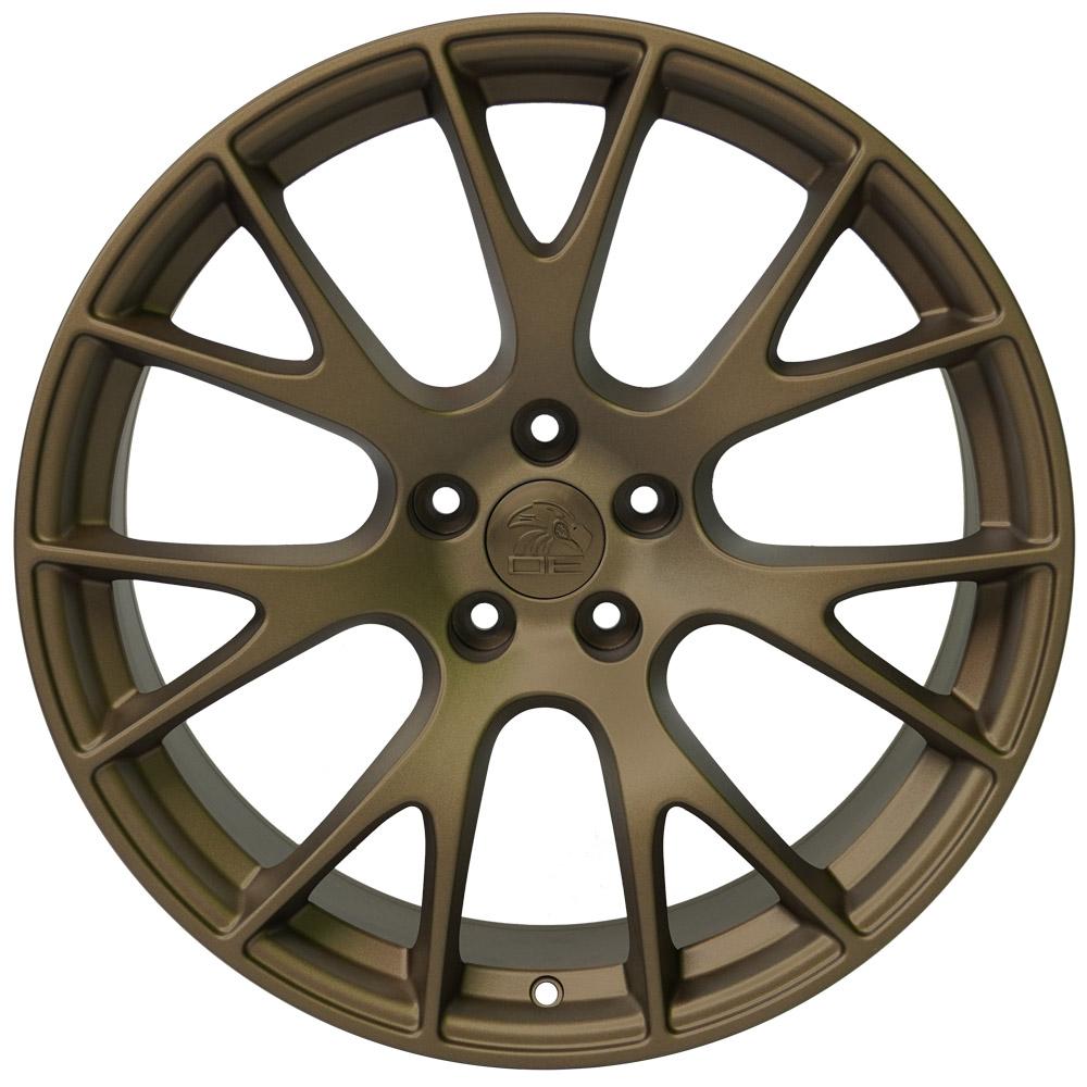 20" Replica Wheel DG15 Fits Dodge Hellcat 20x9 Bronze Wheel