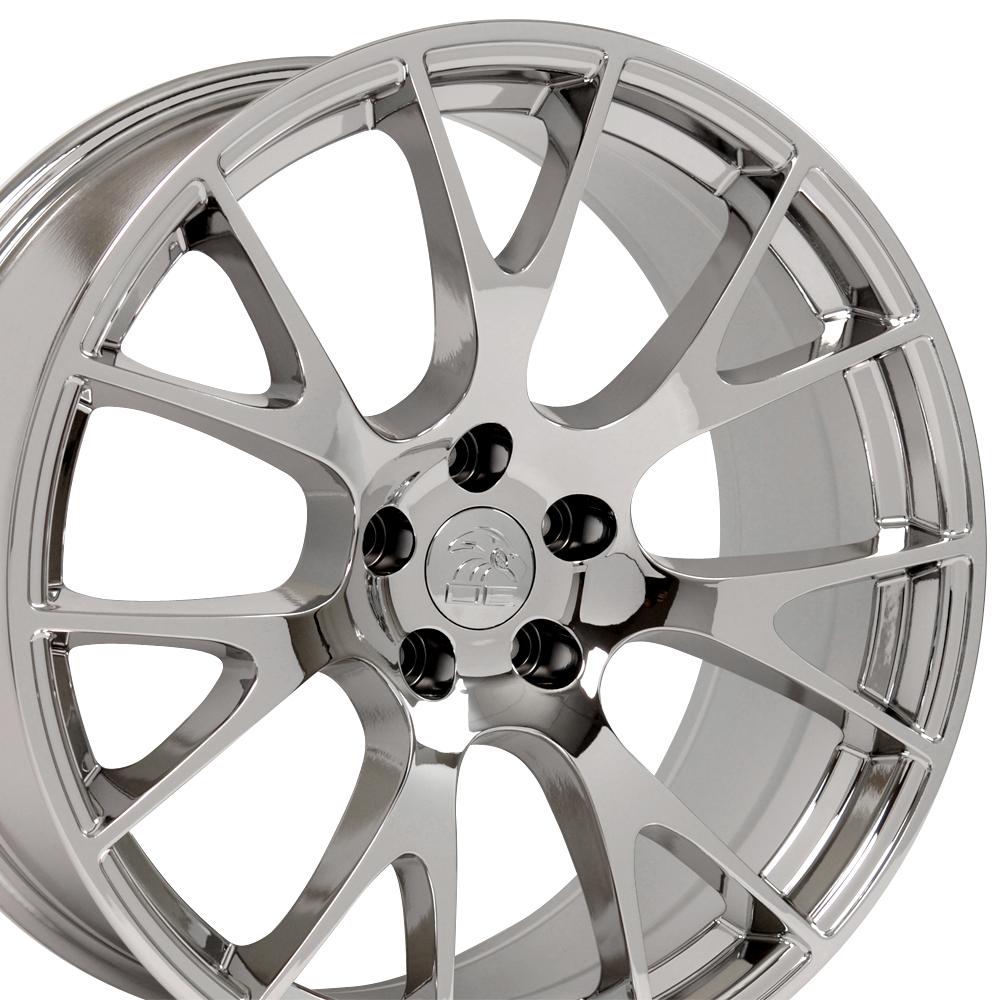 20" Replica Wheel DG15 Fits Dodge Hellcat 20x9 Chrome Wheel