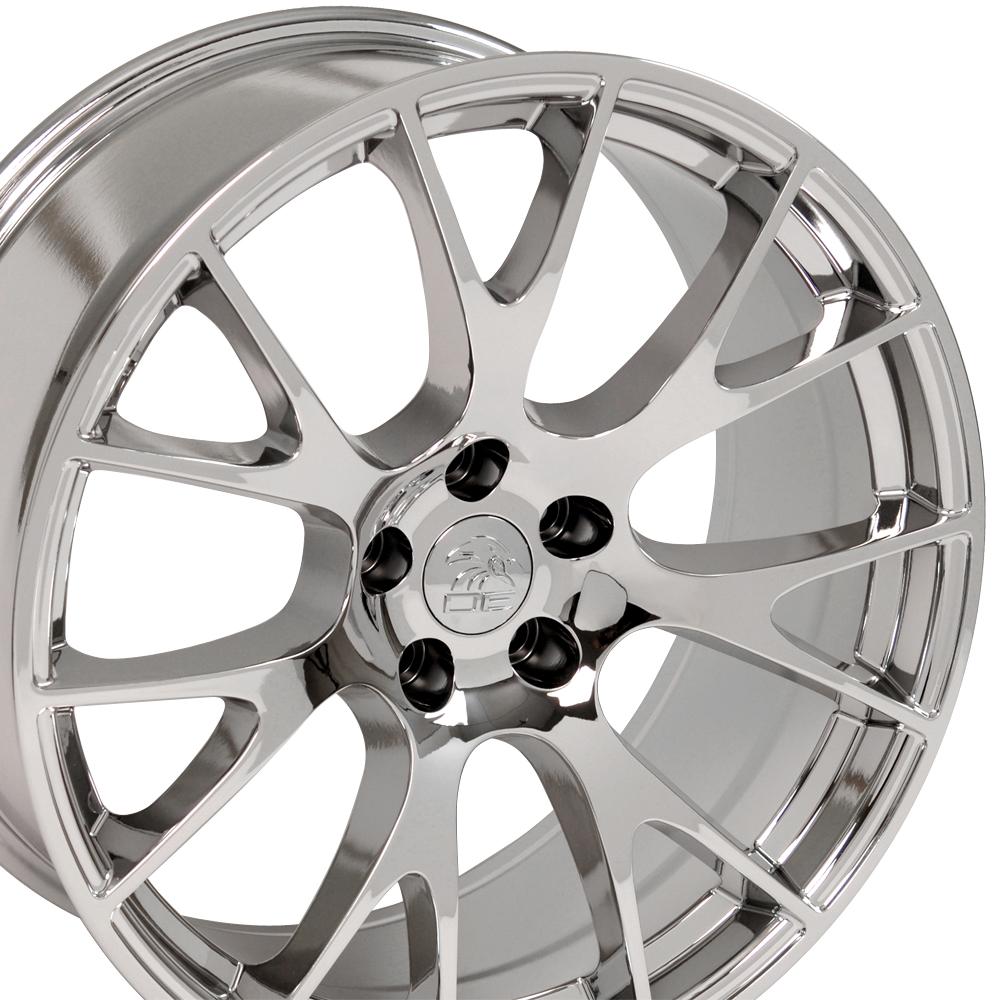 20" Replica Wheel DG15 Fits Dodge Hellcat 20x9 Chrome Wheel