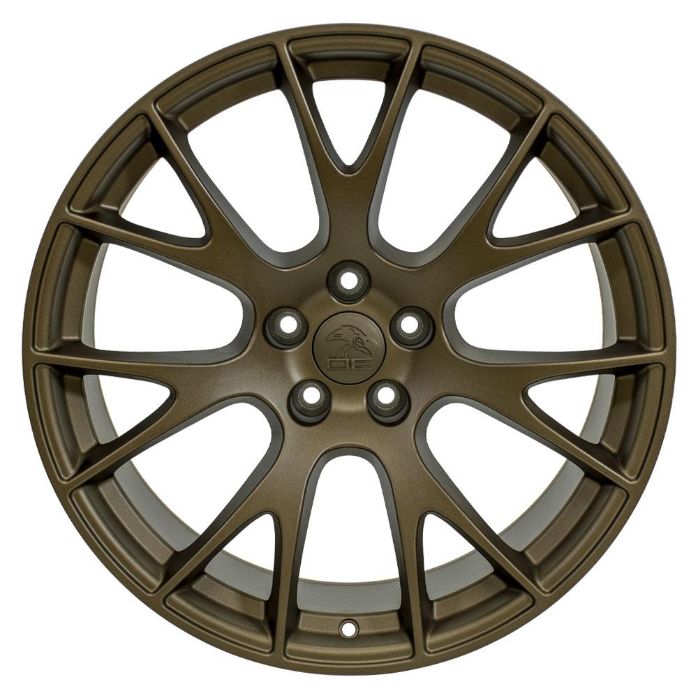 20" Replica Wheel DG15 Fits Dodge Hellcat 20x10 Bronze Wheel