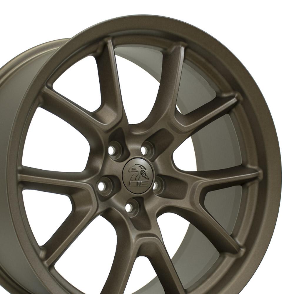 20" Replica Wheel DG21 Fits Dodge Challenger 20x9 Bronze Wheel