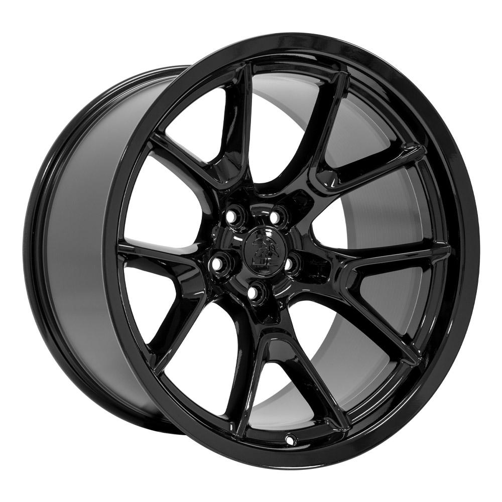 20" Replica Wheel DG21 Fits Dodge Challenger 20x11 Gloss Black Wheel