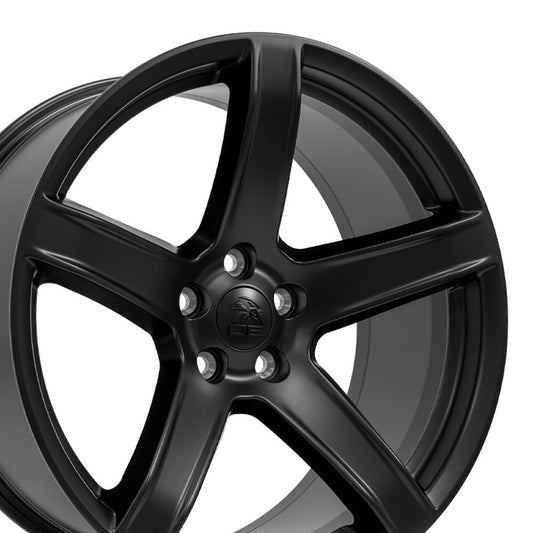 20" Replica Wheel DG22 Fits Dodge Challenger 20x9.5 Satin Black Wheel