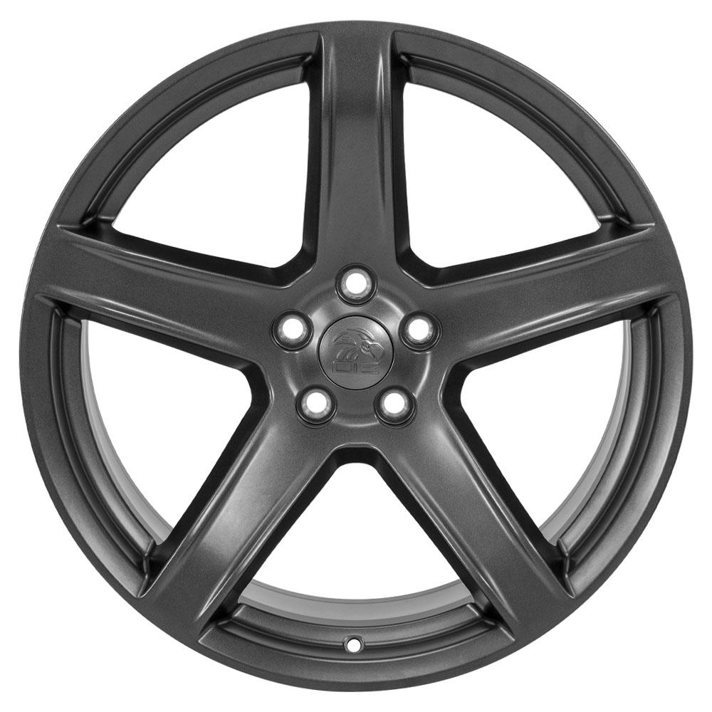 20" Replica Wheel DG22 Fits Dodge Challenger 20x9.5 Satin Gunmetal Wheel