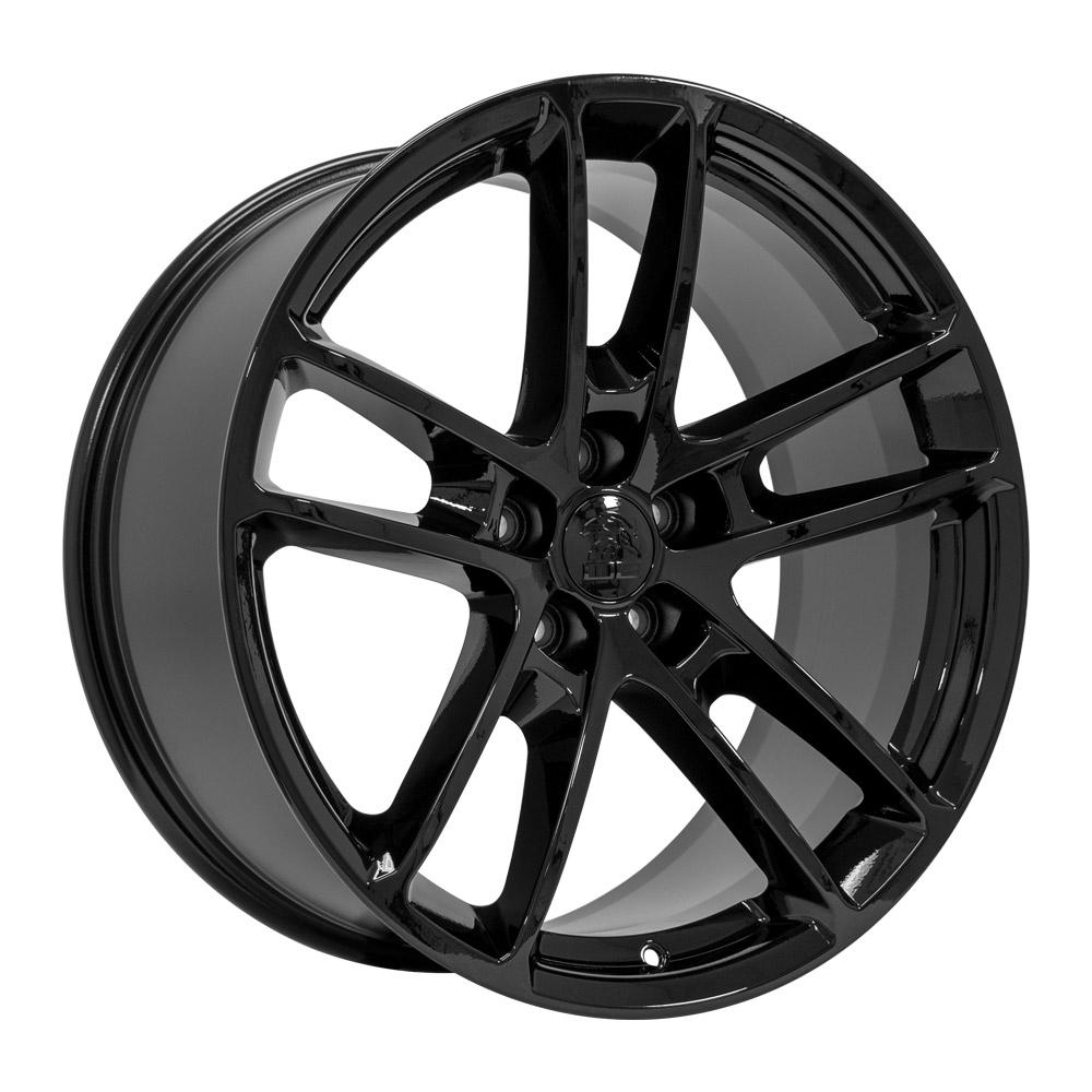 20" Replica Wheel DG23 Fits Dodge Challenger 20x9 Gloss Black Wheel