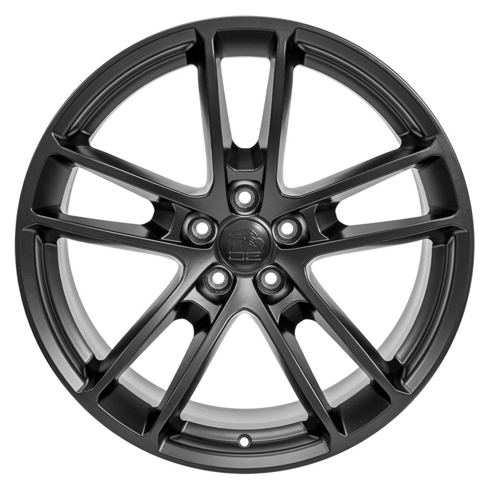 20" Replica Wheel DG23 Fits Dodge Challenger 20x9 Satin Black Wheel