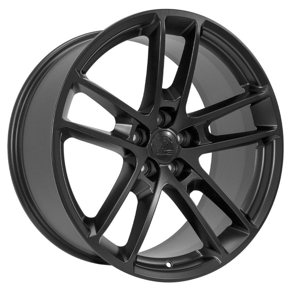 20" Replica Wheel DG23 Fits Dodge Challenger 20x9 Satin Black Wheel