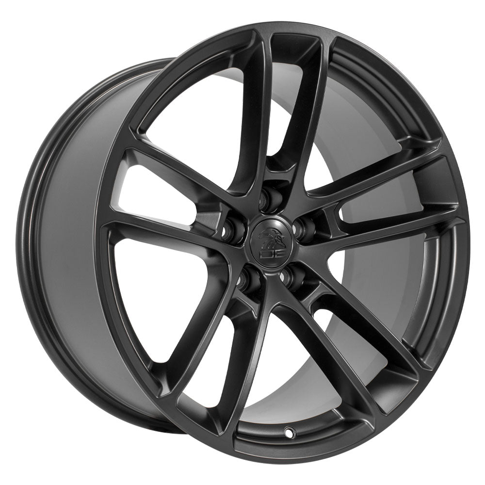 20" Replica Wheel DG23 Fits Dodge Challenger 20x10 Satin Black Wheel