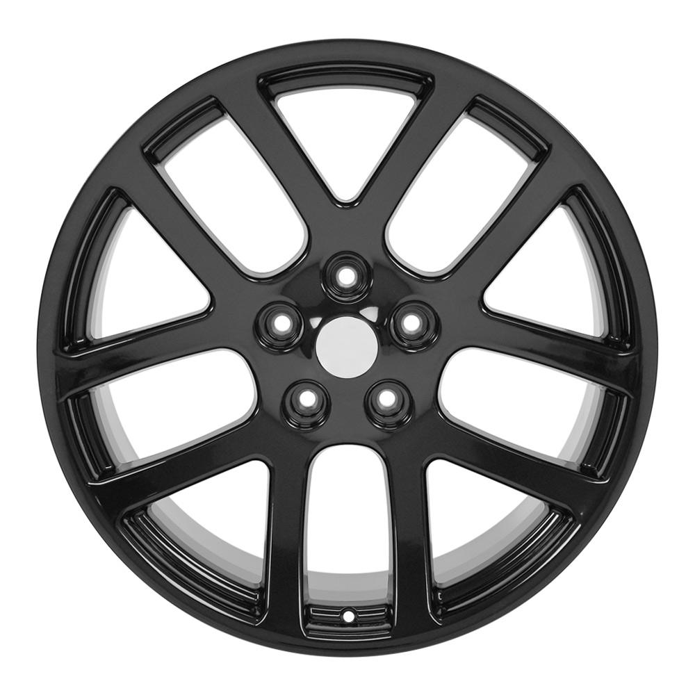 22" Replica Wheel DG51 Fits Dodge RAM 22x10 Black Wheel