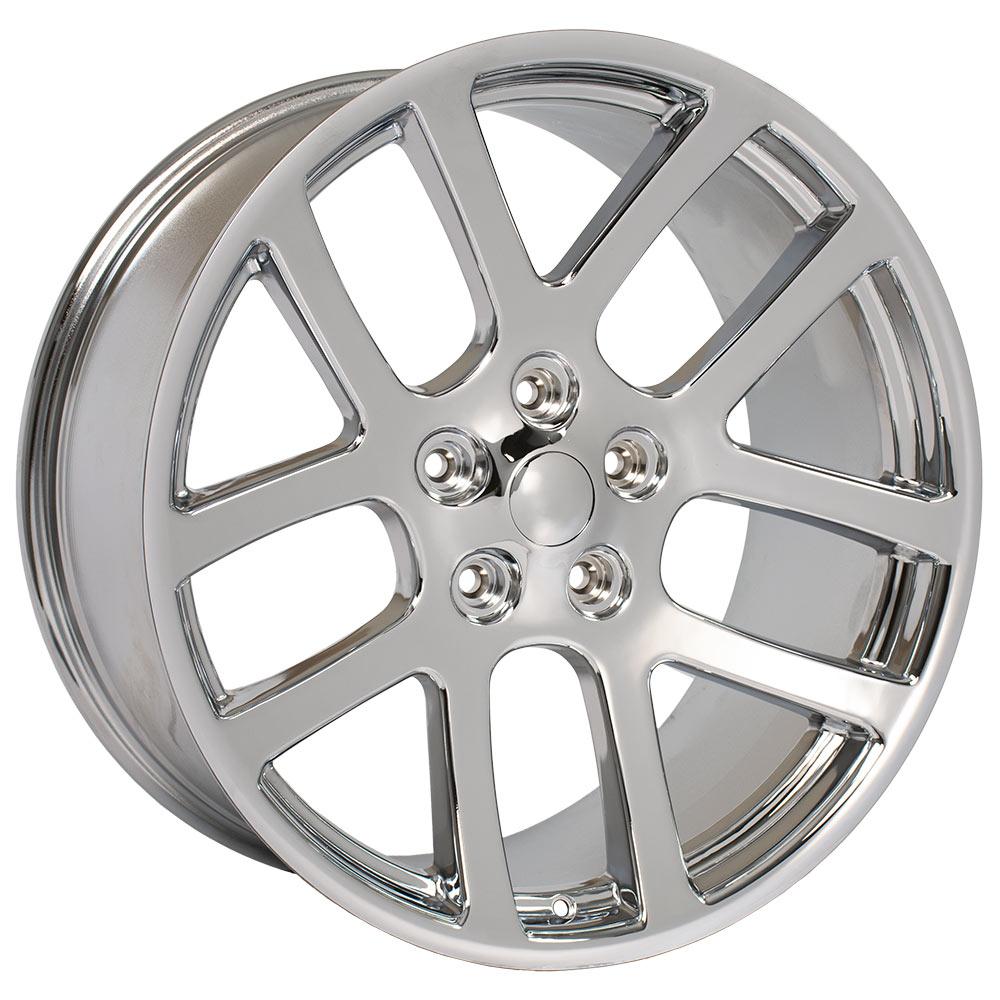 22" Replica Wheel DG51 Fits Dodge RAM 22x10 Chrome Wheel