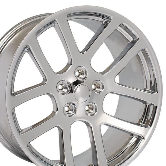 22" Replica Wheel DG51 Fits Dodge RAM 22x10 Chrome Wheel