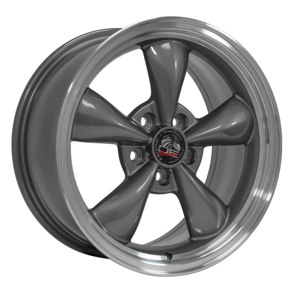 17" Replica Wheel FR01 Fits Ford Mustang Bullitt 17x9 Gunmetal Wheel