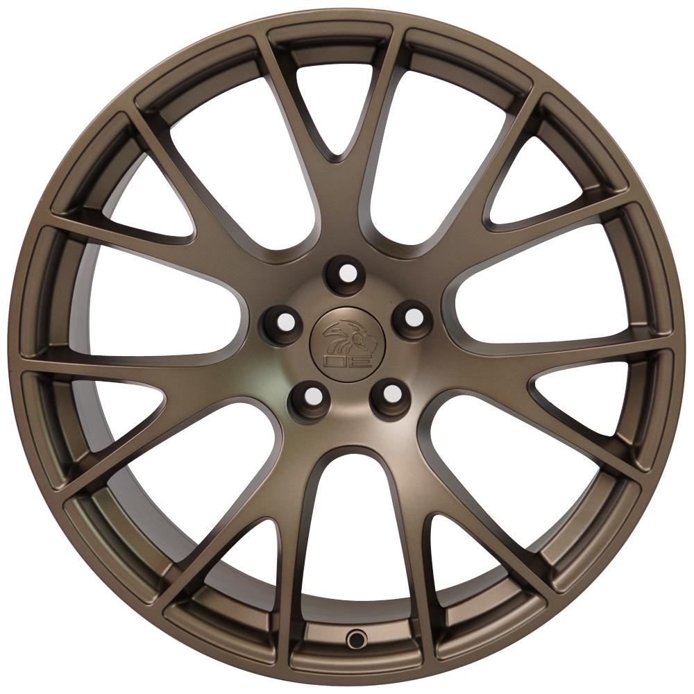 22" Replica Wheel DG69 Fits Dodge RAM Hellcat 22x10 Bronze Wheel