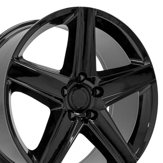 20" Replica Wheel JP06 Fits Jeep Grand Cherokee 20x9 Black Wheel