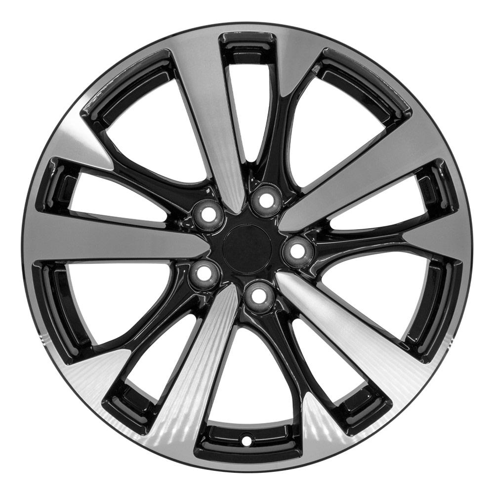 18" Replica NS30 fits Nissan Altima 18x7.5 Black Machined