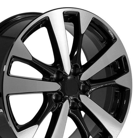 18" Replica NS30 fits Nissan Altima 18x7.5 Black Machined
