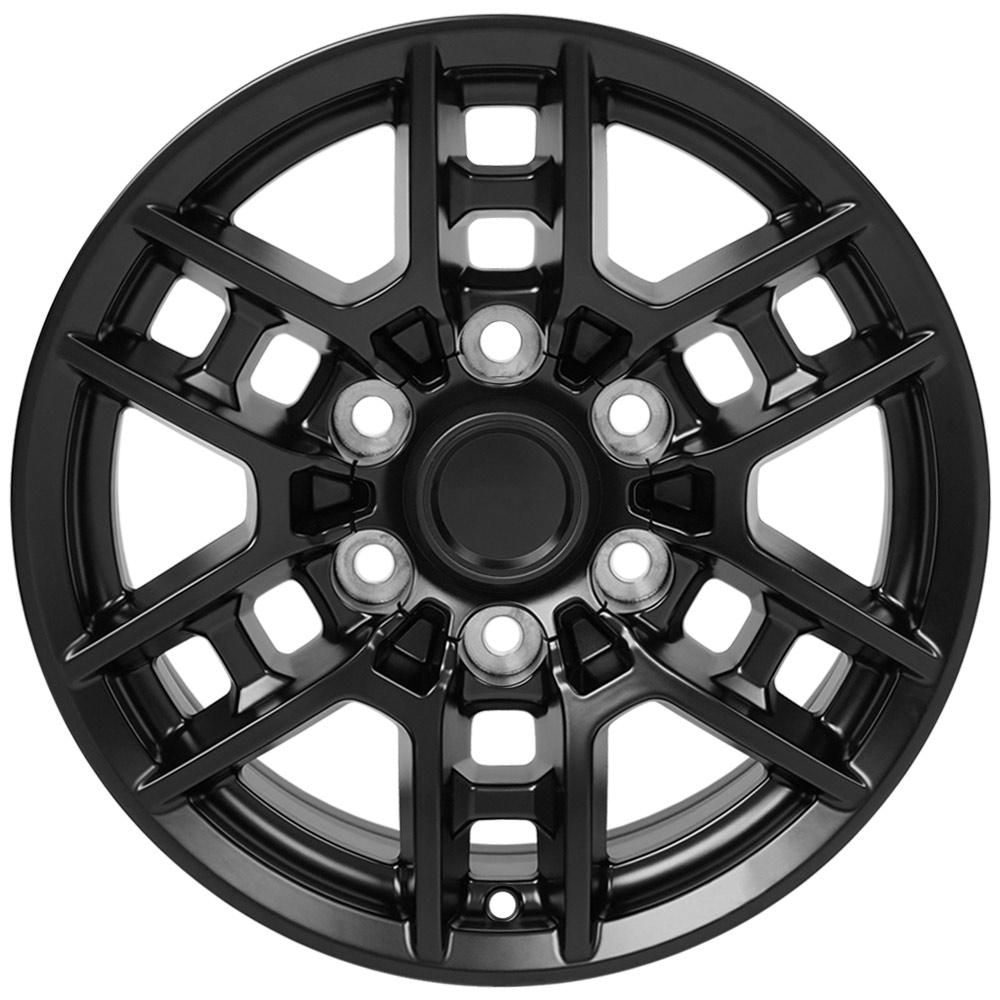 16" Replica Wheel TY17 Fits Toyota Tacoma TRD 16x7 Satin Black Wheel