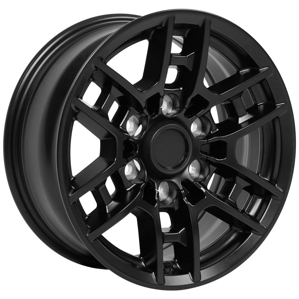 16" Replica Wheel TY17 Fits Toyota Tacoma TRD 16x7 Satin Black Wheel