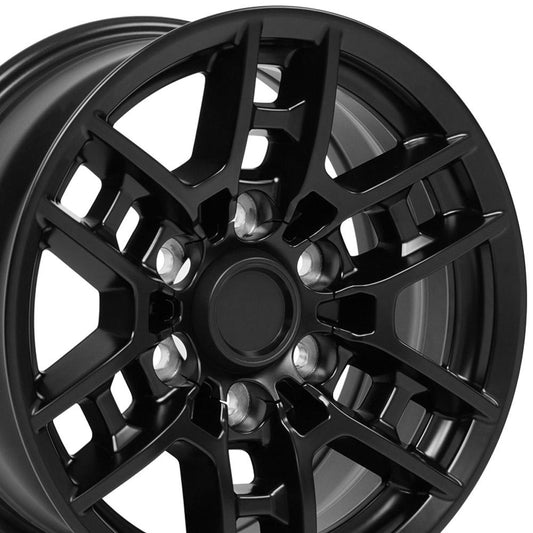 16" Replica Wheel TY17 Fits Toyota Tacoma TRD 16x7 Satin Black Wheel