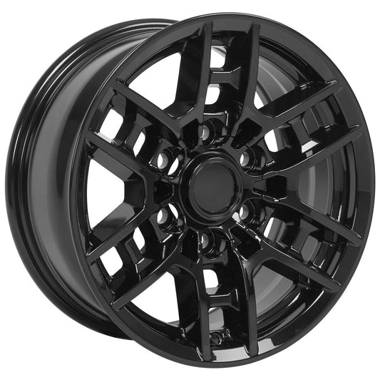 16 Inch Gloss Black Tacoma TRD Style Toyota Replica Wheel