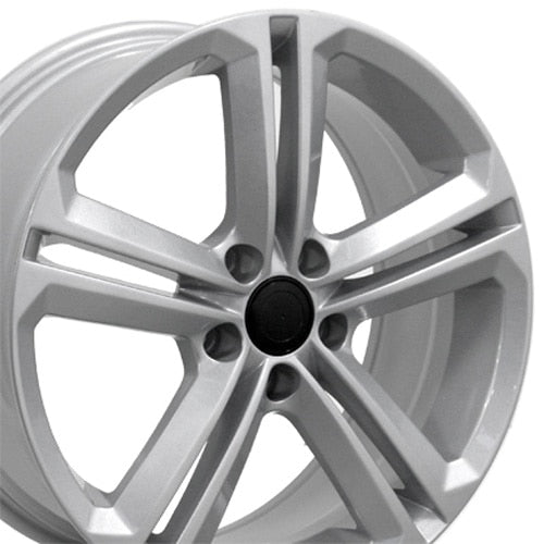 18" Replica Wheel VW18 Fits Volkswagen Jetta 18x8 Silver Wheel