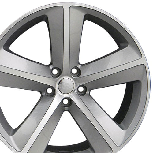 20" Replica Wheel DG05 Fits Dodge Charger SRT 20x9 Silver Wheel