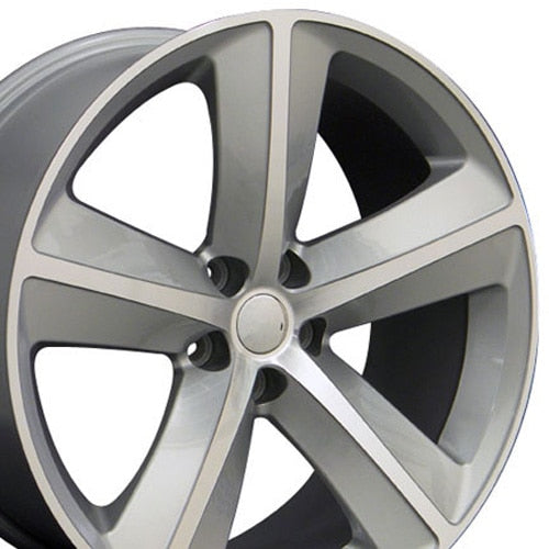 20" Replica Wheel DG05 Fits Dodge Charger SRT 20x9 Silver Wheel