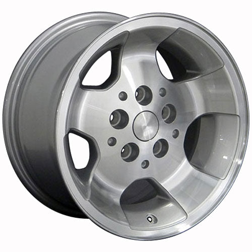 15" Replica Wheel JP08 Fits Jeep Wrangler 15x8 Silver Wheel