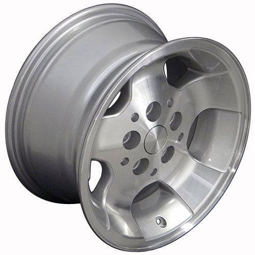 15" Replica Wheel JP08 Fits Jeep Wrangler 15x8 Silver Wheel