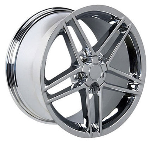 18" Replica Wheel CV07A Fits Chevrolet Corvette C6 Z06 18x9.5 Chrome Wheel