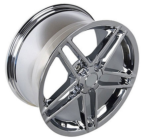 18" Replica Wheel CV07A Fits Chevrolet Corvette C6 Z06 18x9.5 Chrome Wheel