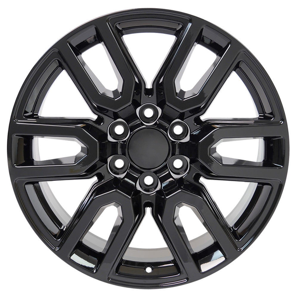 20 Inch Gloss Black AT4 Style Split Spoke GM Replica Wheel